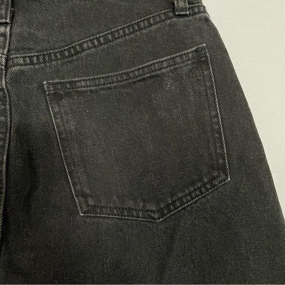 Madewell Rigid Denim A-Line Mini Skirt in Lunar Wash: Cutout Edition - Picture 8 of 14